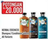 Promo Harga Herbal Essences Shampoo/Conditioner  - Hypermart