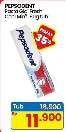 Promo Harga Pepsodent Pasta Gigi Pencegah Gigi Berlubang White 190 gr - Indomaret