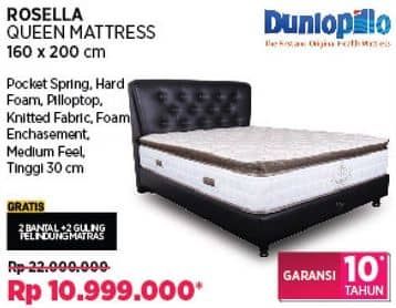 Promo Harga Dunlopillo Rosella Queen Mattress 160 X 200 Cm  - COURTS