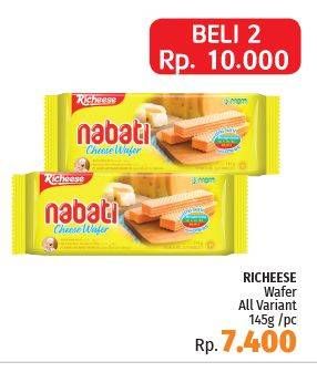 Promo Harga NABATI Wafer Cheese per 2 bungkus 145 gr - LotteMart