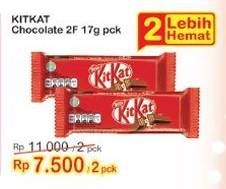 Promo Harga KIT KAT Chocolate 2 Fingers 17 gr - Indomaret