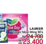 Promo Harga Laurier Active Day Super Maxi Wing 30 pcs - LotteMart
