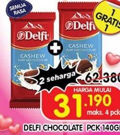 Promo Harga Delfi Chocolate All Variants 140 gr - Superindo