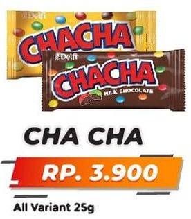Promo Harga DELFI CHA CHA Chocolate All Variants 25 gr - Yogya