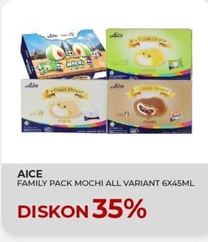 Promo Harga Aice Mochi All Variants per 6 pcs 45 ml - Yogya