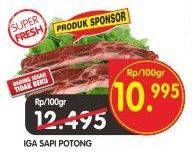 Promo Harga Iga Sapi Potong per 100 gr - Superindo