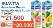 Promo Harga BUAVITA Fresh Juice Guava, Mango, Orange 1000 ml - Indomaret