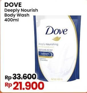 Promo Harga Dove Body Wash Deeply Nourishing 400 ml - Indomaret