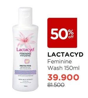 Promo Harga LACTACYD Feminime Hygiene 150 ml - Watsons