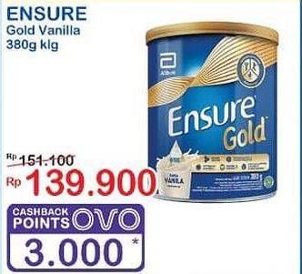 Promo Harga Ensure Gold Wheat Gandum Vanilla 400 gr - Indomaret