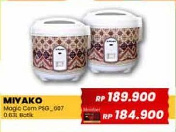 Promo Harga Miyako PSG 607 Batik Rice Cooker  - Yogya