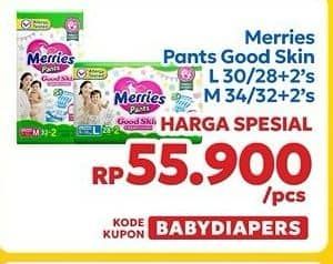 Promo Harga Merries Pants Good Skin L30, M34 30 pcs - Indomaret