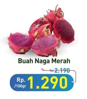 Promo Harga Buah Naga Merah per 100 gr - Hypermart