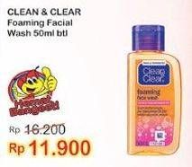 Promo Harga CLEAN & CLEAR Facial Wash 50 ml - Indomaret