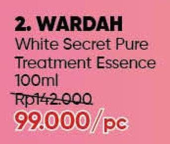 Promo Harga WARDAH White Secret Pure Treatment Essence 100 ml - Guardian