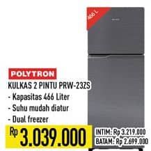 Promo Harga Polytron PRW-23ZS Kulkas 2 Pintu  - Hypermart