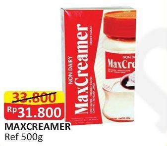 Promo Harga MAX Creamer Refill 500 gr - Alfamart