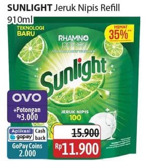 Promo Harga Sunlight Pencuci Piring Jeruk Nipis 100 910 ml - Alfamidi