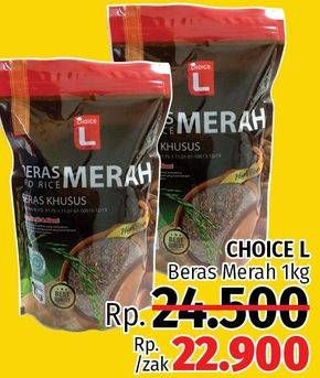 Promo Harga Choice L Beras Merah 1 kg - LotteMart