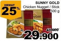 Promo Harga SUNNY GOLD Chicken Nugget Chicken Nugget, Stick 500 gr - Giant