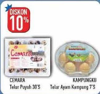 Promo Harga CEMARA Telur Puyuh/KAMPUNGKU Telur Ayam Kampung  - Hypermart