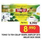 Promo Harga Tong Tji Teh Celup Melati per 25 pcs 50 gr - Superindo