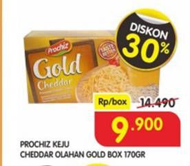 Promo Harga PROCHIZ Gold Cheddar 170 gr - Superindo