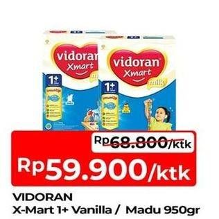 Promo Harga Vidoran Xmart 1+ Madu, Vanilla 950 gr - TIP TOP