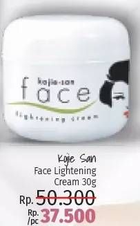 Promo Harga KOJIE SAN Face Lightening Cream 30 gr - LotteMart