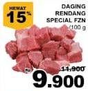 Promo Harga Daging Rendang Sapi Frozen per 100 gr - Giant