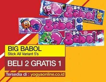 Promo Harga BIG BABOL Candy Gum All Variants 5 pcs - Yogya