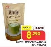 Promo Harga Birdy Latte Cafe Matcha per 3 sachet 24 gr - Superindo
