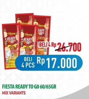 Promo Harga Fiesta Ready To Go 54 gr - Hypermart