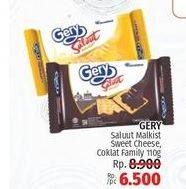 Promo Harga Gery Malkist Saluut Sweet Cheese, Saluut Chocolate 110 gr - LotteMart