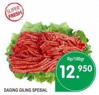 Promo Harga Daging Giling Sapi Spesial per 100 gr - Superindo