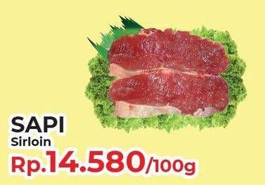 Promo Harga Daging Has Luar (Daging Sirloin) per 100 gr - Yogya