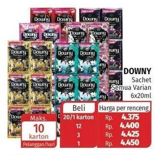 Promo Harga DOWNY Parfum Collection All Variants per 12 sachet 20 ml - Lotte Grosir