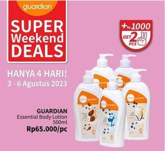 Promo Harga Guardian Essential Body Lotion 500 ml - Guardian