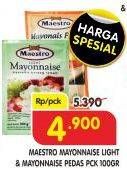Promo Harga MAESTRO Mayonnaise Light, Pedas 100 gr - Superindo