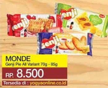 Promo Harga MONDE Genji Pie All Variants 70 gr - Yogya