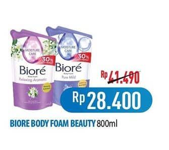 Promo Harga Biore Body Foam Beauty 800 ml - Hypermart