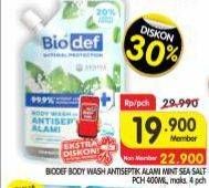 Promo Harga Biodef Body Wash Mint + Sea Salt 400 ml - Superindo