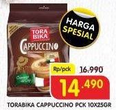 Promo Harga Torabika Cappuccino per 10 sachet 25 gr - Superindo