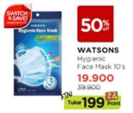 Promo Harga WATSONS Hygienic Face Mask 10 pcs - Watsons