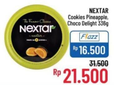 Promo Harga NABATI Nextar Cookies Brownies Choco Delight, Nastar Pineapple Jam 336 gr - Alfamidi