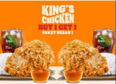 Promo Harga Burger King BOGO Paket Besar 1  - Burger King