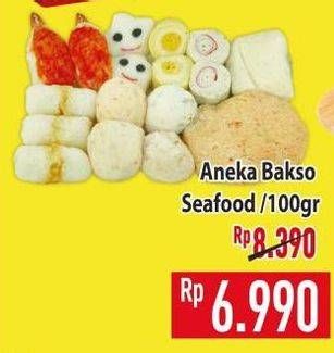 Promo Harga Aneka Bakso Seafood per 100 gr - Hypermart