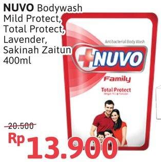 Promo Harga Nuvo Body Wash Mild Protect, Sakinah, Total Protect, Relax Protect 450 ml - Alfamidi