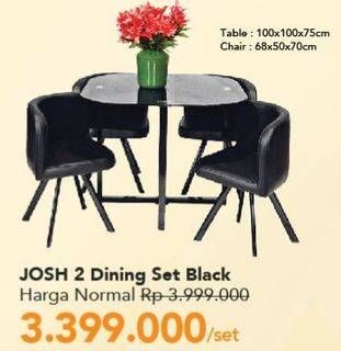 Promo Harga Josh Dining Set  - Carrefour