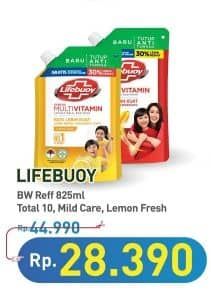 Promo Harga Lifebuoy Body Wash Total 10, Mild Care, Lemon Fresh 850 ml - Hypermart